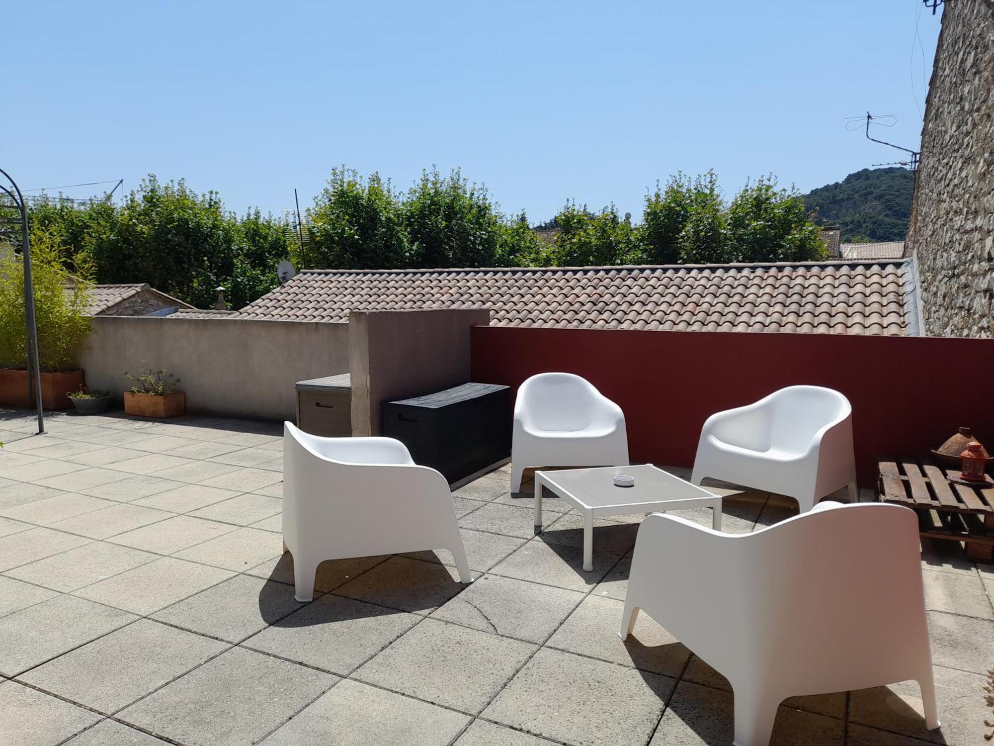 Grande Terrasse Et Vue Sur Le Site Antique Apartment Vaison-la-Romaine Bagian luar foto