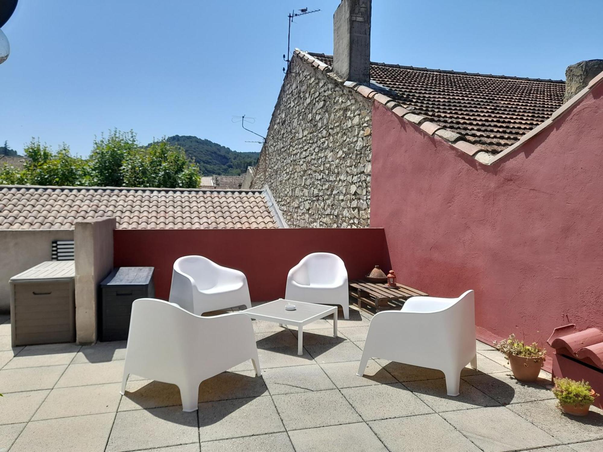 Grande Terrasse Et Vue Sur Le Site Antique Apartment Vaison-la-Romaine Bagian luar foto